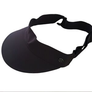 lululemon Black Elastic Visor